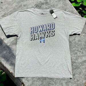Adidas Howard College Hawks Athletic Gray Navy T-Shirt Men's Size XL NWT